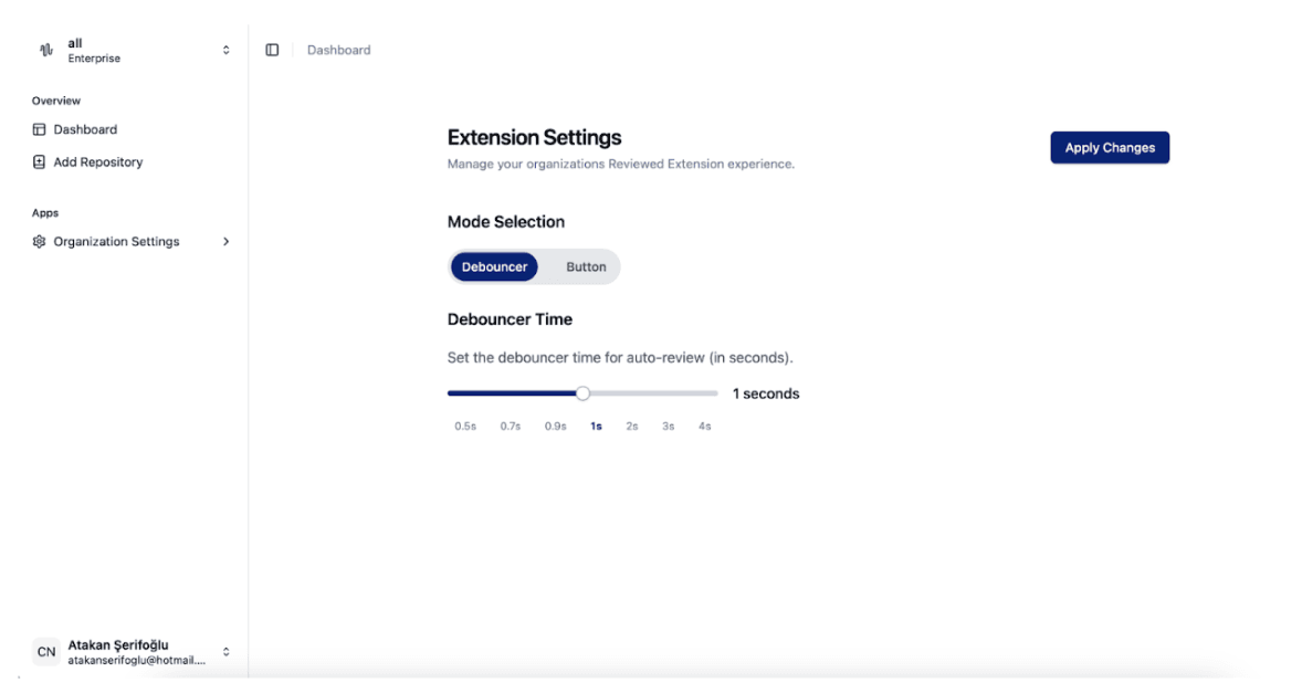 Settings Page